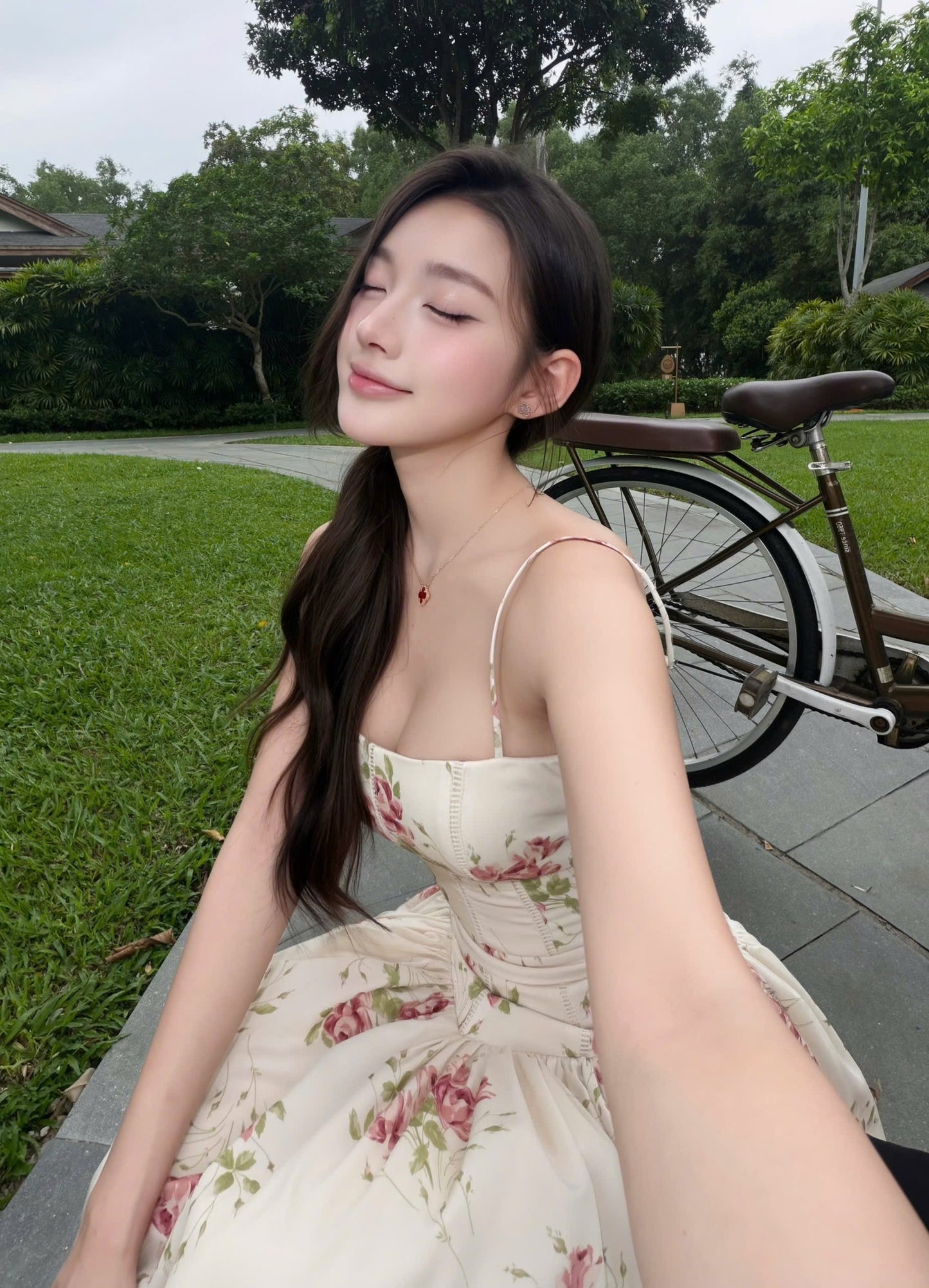 Foulard Floral Print Dress 02