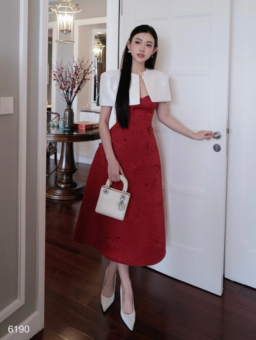 Cusk Butterfly Red Set