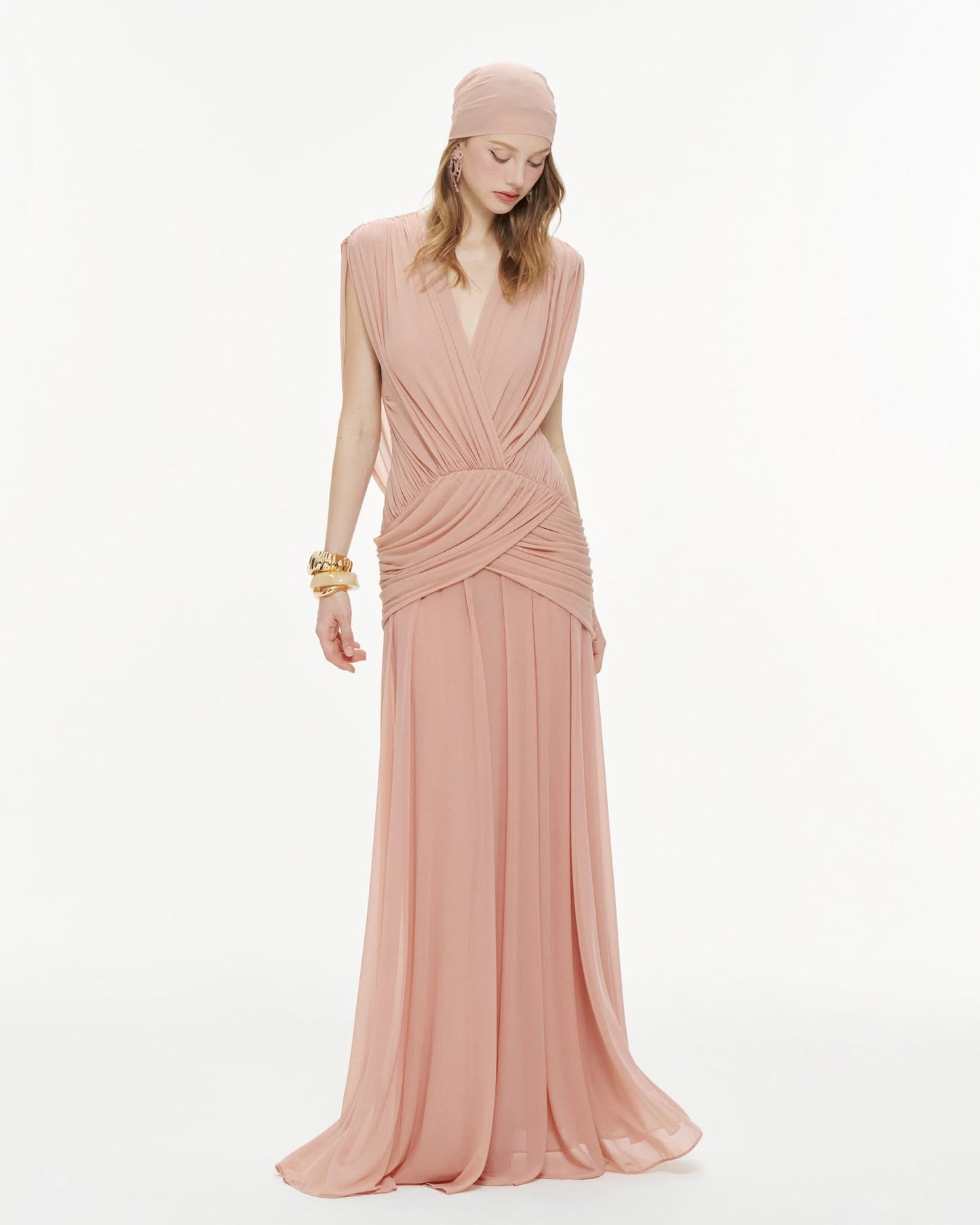 A MAXI DRESS P704 ( BLUE , BLUSH PINK )