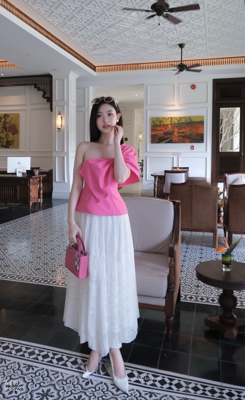 Pinky Bowbie Top