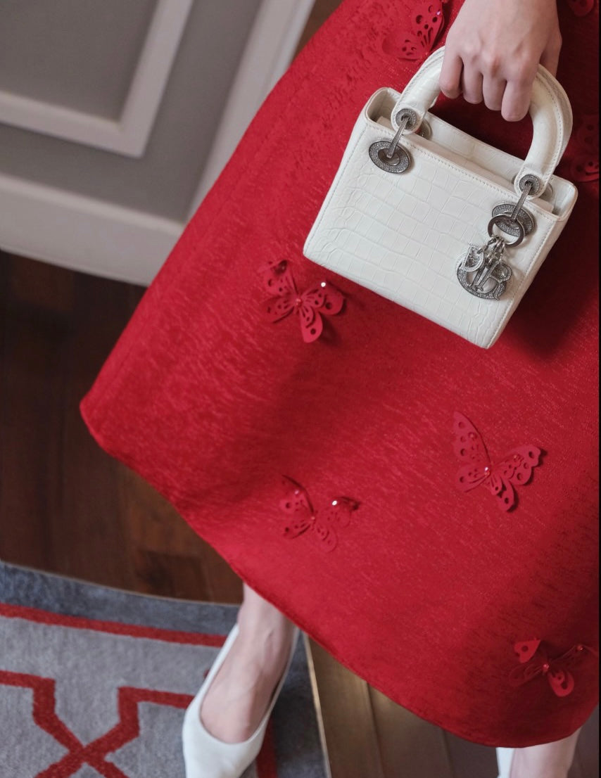 Cusk Butterfly Red Set