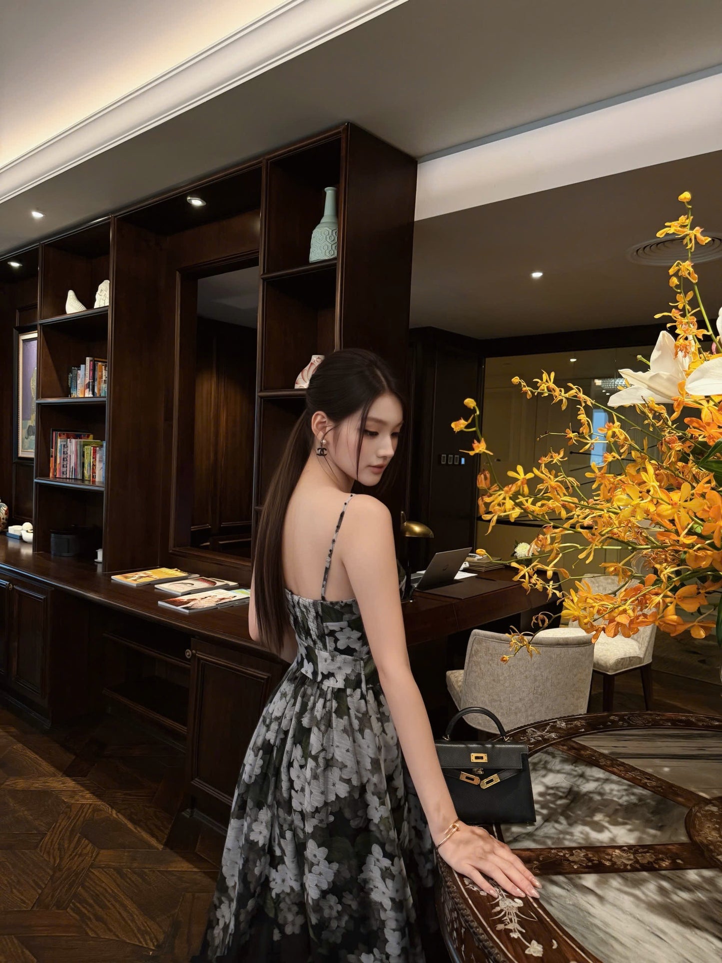 Foulard Floral Print Dress 04