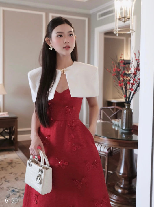 Cusk Butterfly Red Set