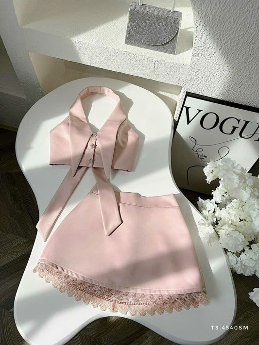 Pink Bowbie Set