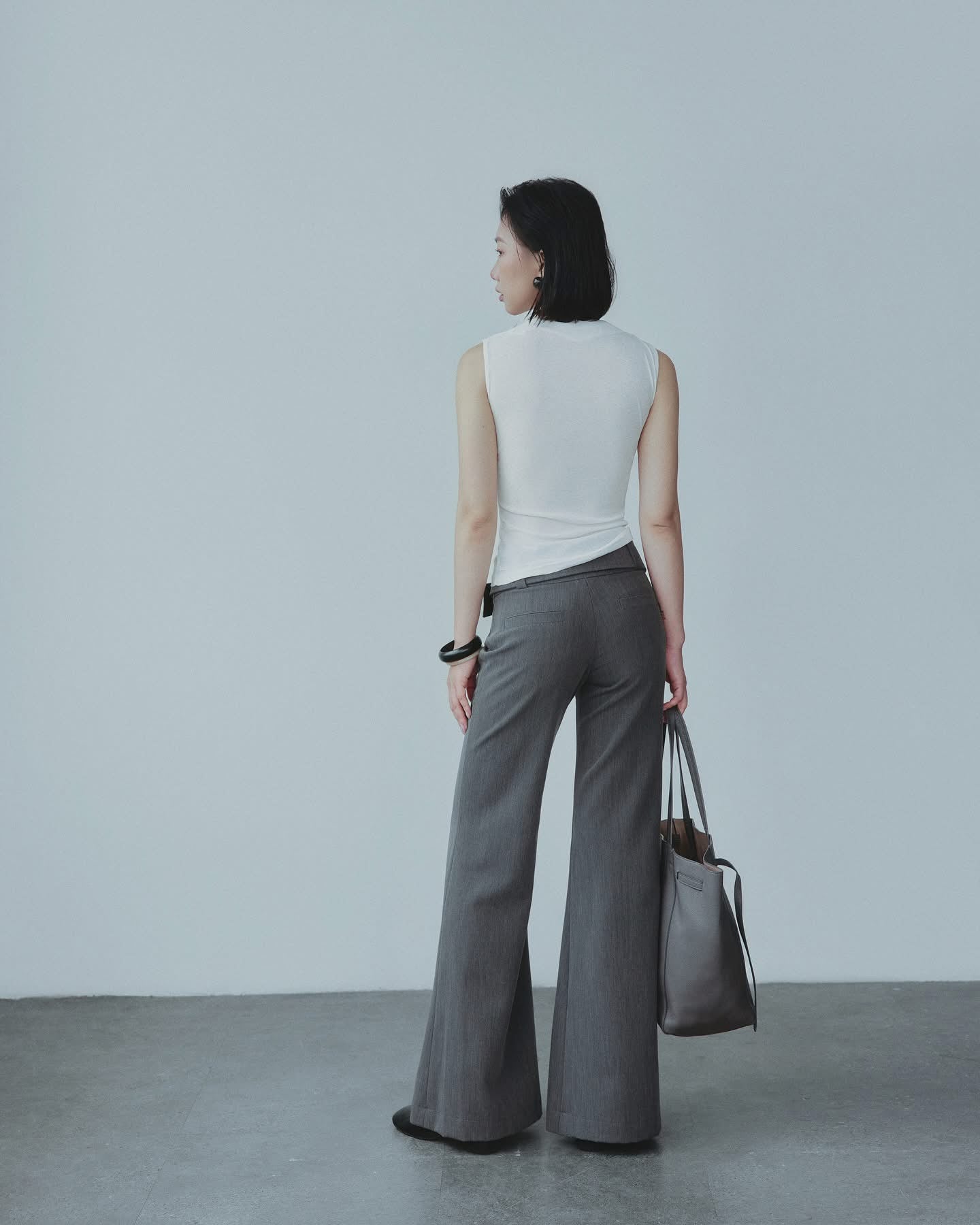 JyA1191 TOP ( White & Grey )