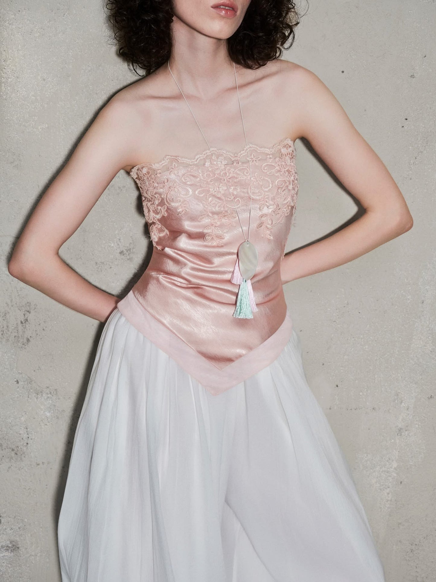 ic satin lace top 122 ( available 5/6 )