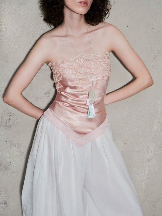 ic satin lace top 122 ( available 5/6 )