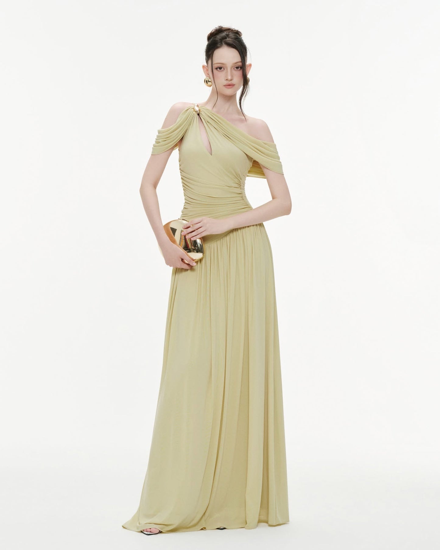 A MAXI DRESS P705 ( AVOCADO )