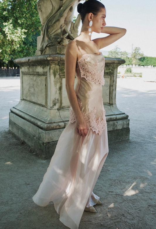 A MAXI DRESS P613 ( NUDE )