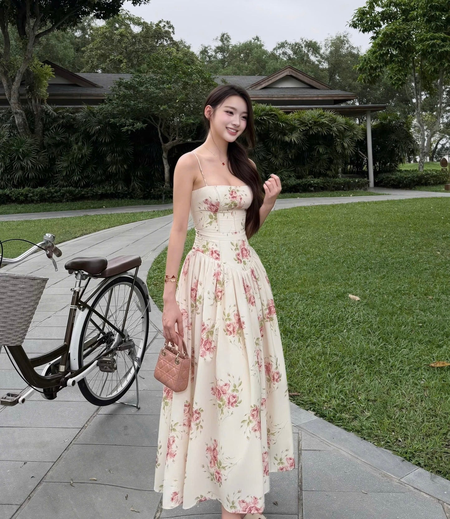 Foulard Floral Print Dress 02
