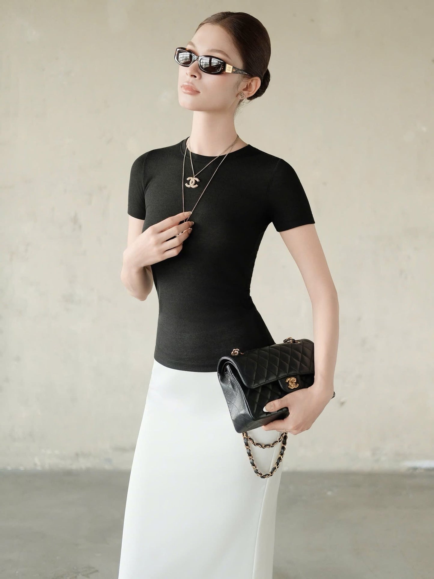 KJ507 TOP ( Black & White )