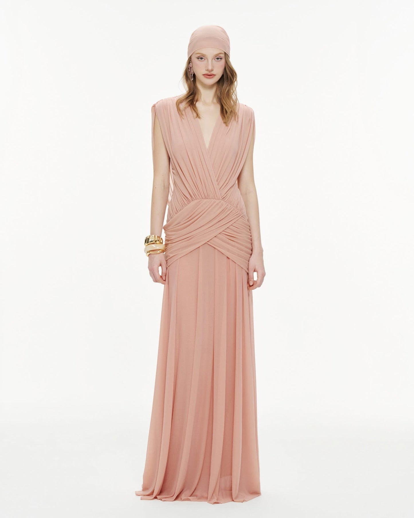 A MAXI DRESS P704 ( BLUE , BLUSH PINK )