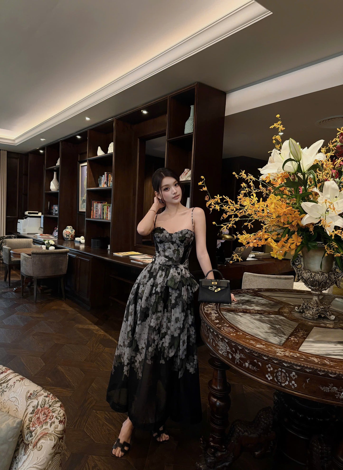 Foulard Floral Print Dress 04