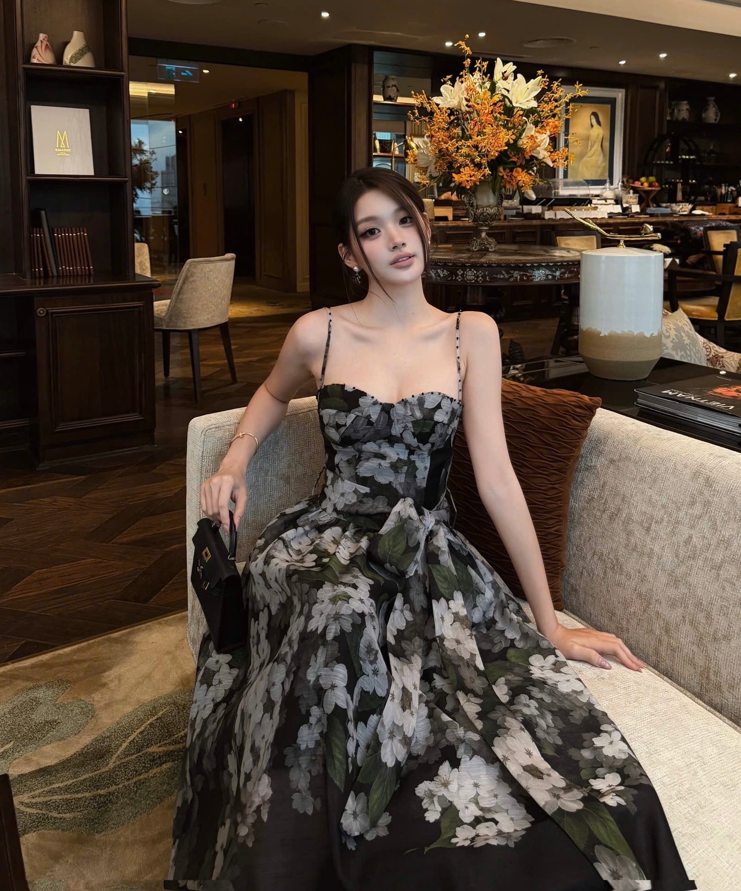 Foulard Floral Print Dress 04