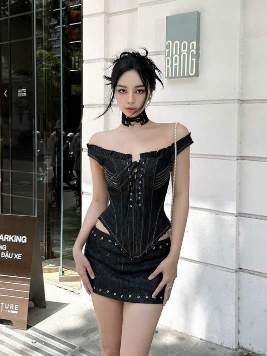Mm Black Sexy Set