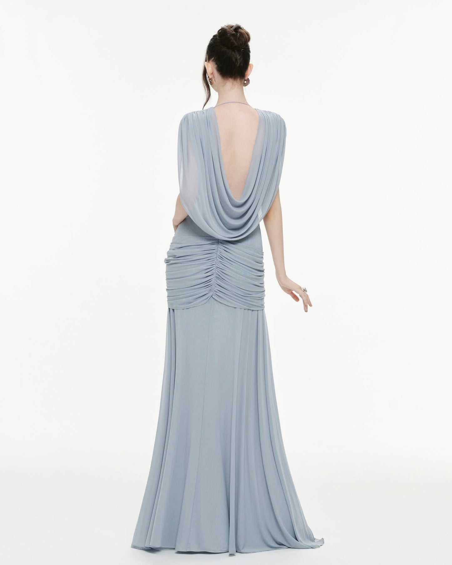A MAXI DRESS P704 ( BLUE , BLUSH PINK )