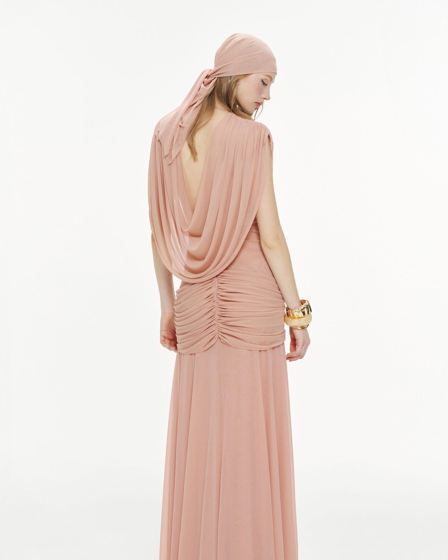 A MAXI DRESS P704 ( BLUE , BLUSH PINK )