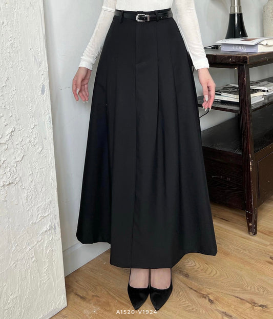 Pleated Skirt Casual High Waist